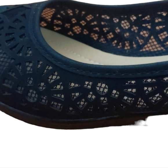 ALIA, Size 6, Black, open toe wedge heel - Picture 5 of 10